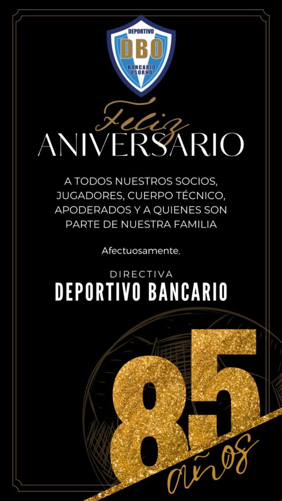 deportivo bancario, aniversario